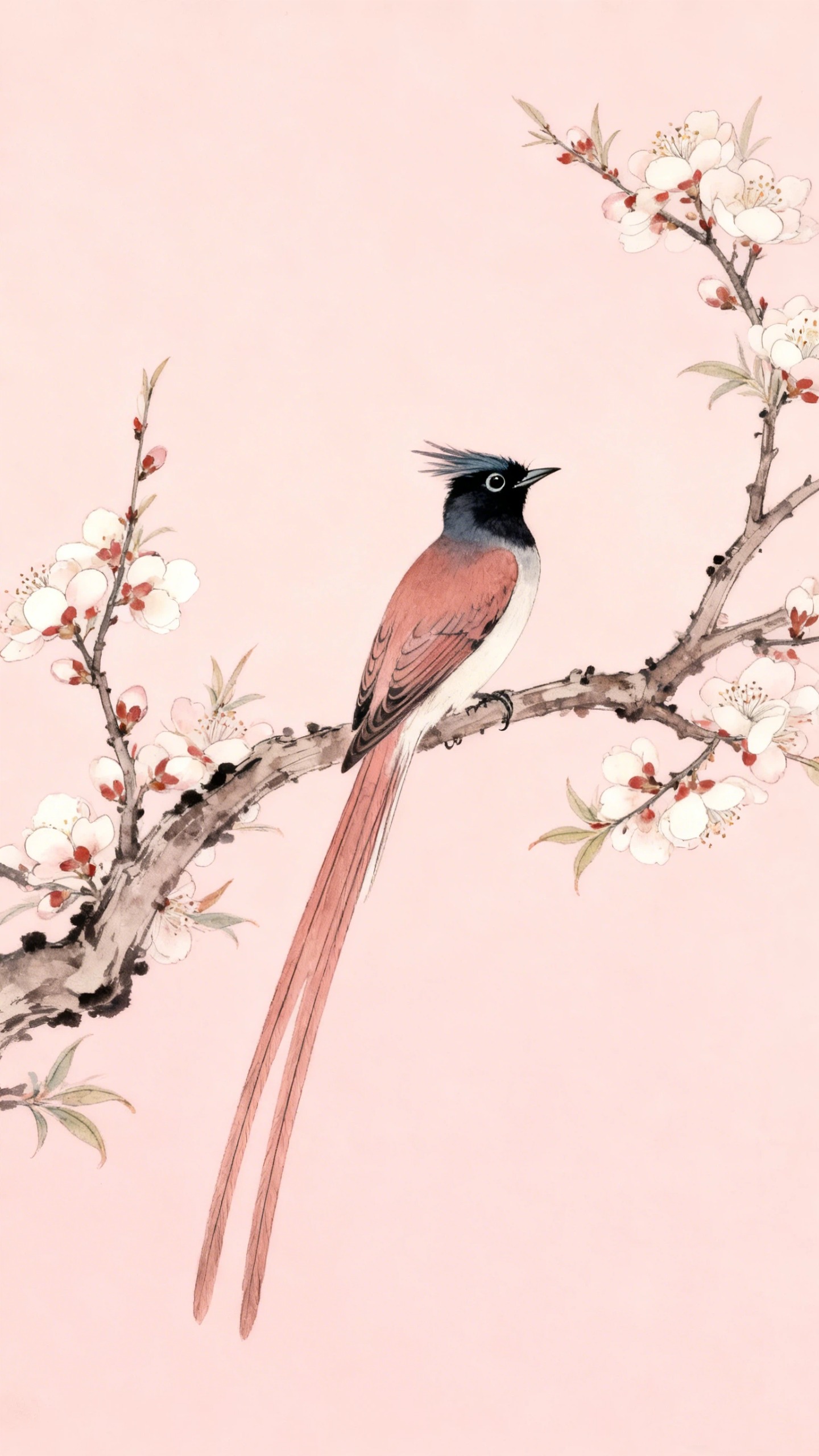 Elegant Bird & Floral Art