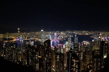 The best viewing spot in one of the three cities with the most beautiful night views